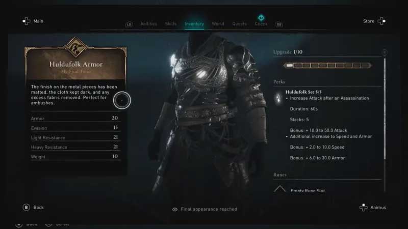 AC Valhalla Hudufolk Armor Guide
