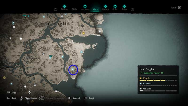 ac valhalla legendary animal black shulk location