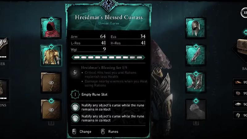 assassins creed valhalla hreidmar armor curse