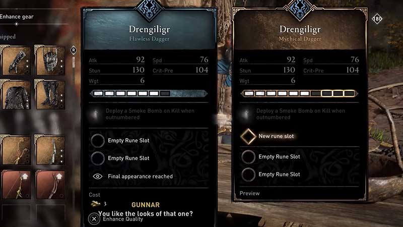 assassins creed valhalla mythical Drengiligr Dagger