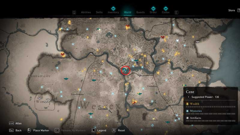 augusta the cheerful location in assassin's creed valhalla