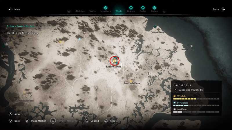 blinding rush ability book of knowledge location
