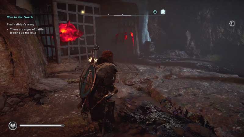 defeat the boars to get treasure from wiccan's cave