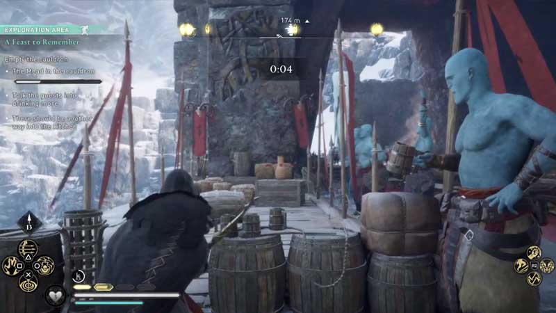 drunken archery contest in a feast to remember quest in assassin's creed valhalla