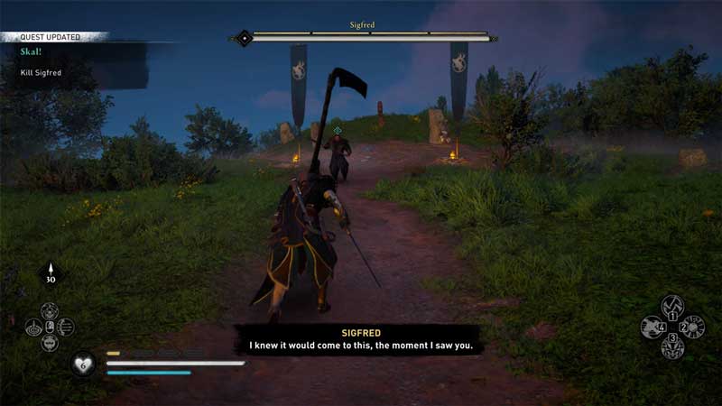 fight sigfred ac valhalla siege paris