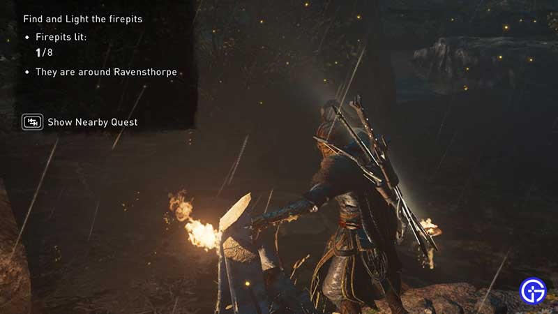 Find and Light Firepits AC Valhalla
