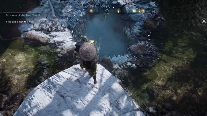 find and speak to angrboda to complete the mistress of the iron wood quest in ac valhalla