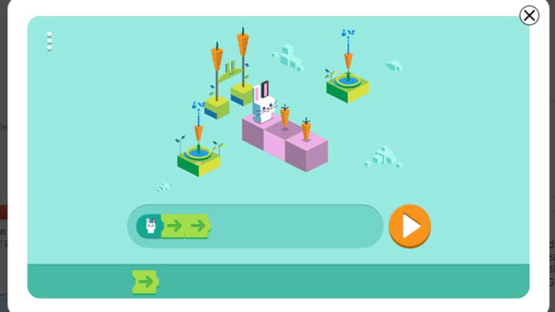 google doodle coding game