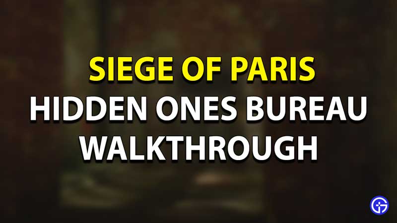 Hidden One Beaureu Walkthrough