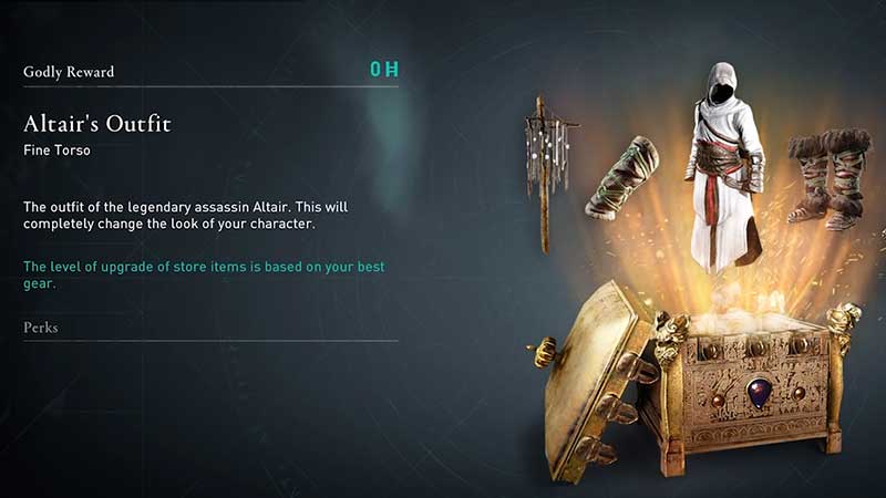 how to claim Altair outfit ac valhalla