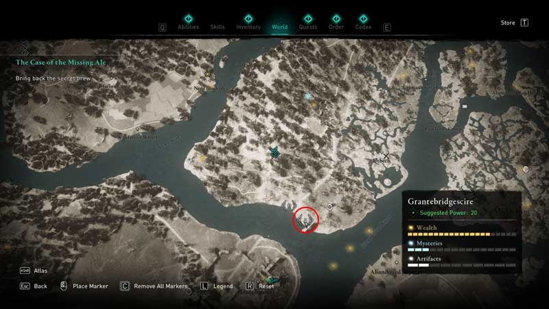 how to complete the case of the missing ale quest in ac valhalla