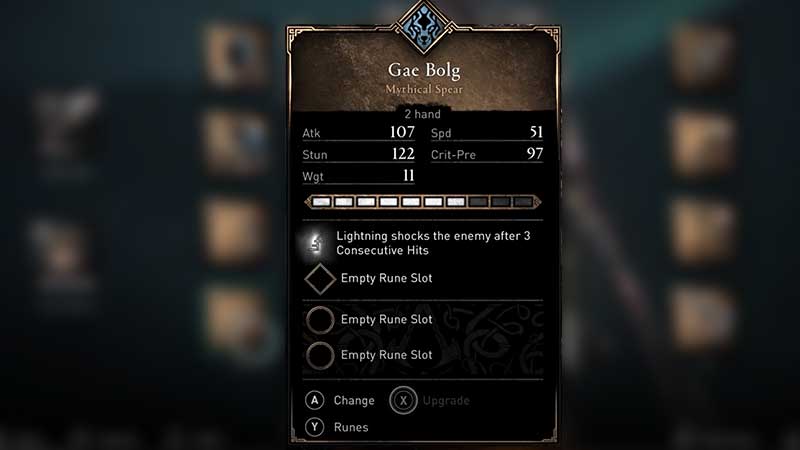 how to get gae bolg mythical spear ac valhalla