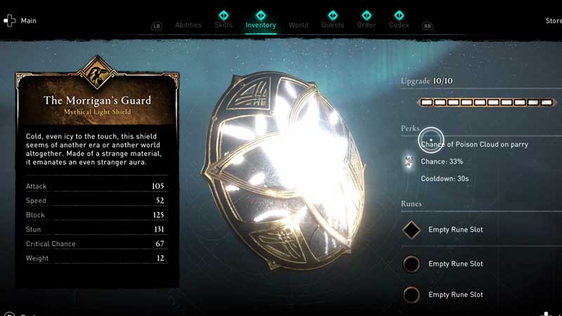 how to get morigan's guard shield in ac valhalla