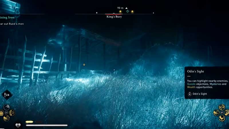 how to use odin's sight in ac valhalla