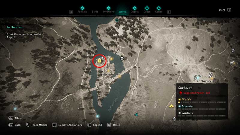 Incendiary Powder Trap ability upgrade book of knowledge location in ac valhalla