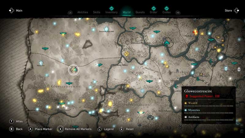 AC Valhalla Pending Deliveries Locations