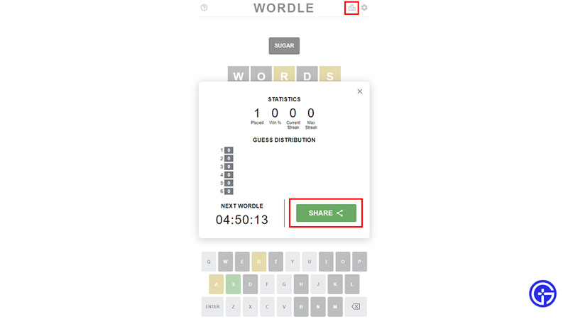 how to share wordle results from pc or phone