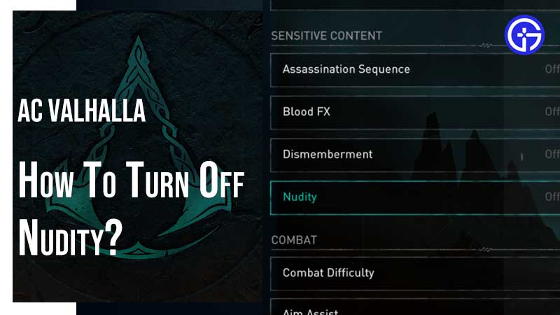 AC Valhalla Sensitive Content Settings