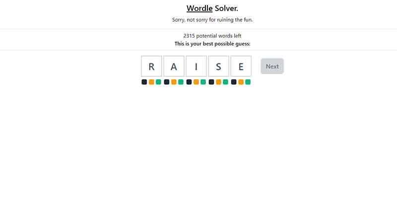wordle solver cheats today