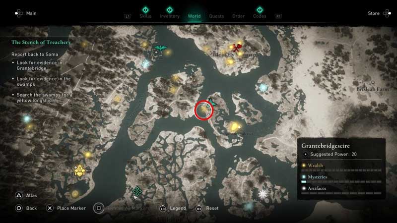 Yellow Longship Swamp Location