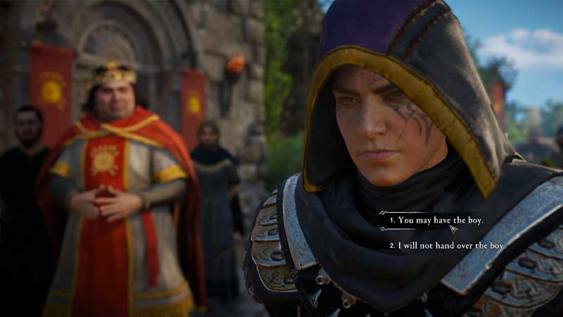 You may have the boy or I will not hand over the boy in AC Valhalla Siege of Paris.